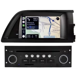 Autoradio Citroen C5 Phase 2 Bluetooth GPS USB Poste Compatible Ecran Gps