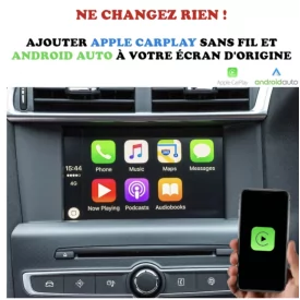 Apple Carplay Android Auto Citroen DS4 SMEG Boitier Adaptateur Sans Fil Wifi USB Module Pour Ecran Autoradio Voiture D'origine