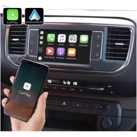 Apple Carplay Android Auto Citroen Jumpy 3 Boitier Adaptateur Sans Fil Wifi USB Module Pour Ecran Autoradio Voiture D'origine