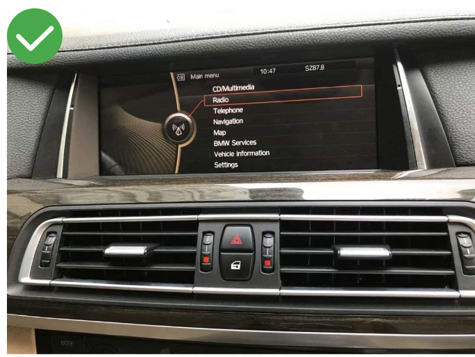 apple carplay android auto bmw serie 7 f02 cic