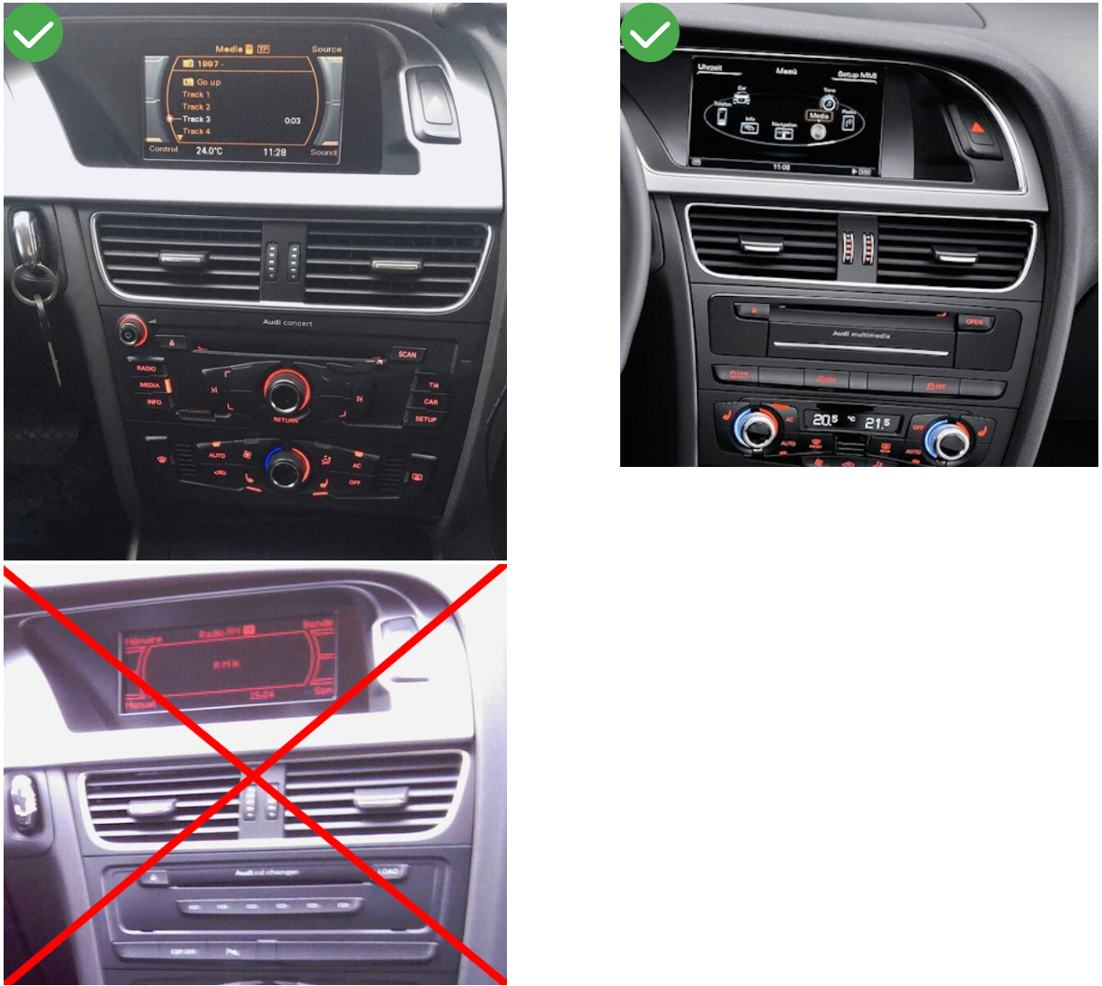 carplay audi a4 b8